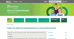 Desktop Screenshot of gifted.tki.org.nz