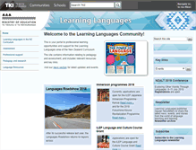 Tablet Screenshot of learning-languages.tki.org.nz