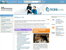 Tablet Screenshot of ncea.tki.org.nz