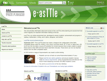 Tablet Screenshot of e-asttle.tki.org.nz