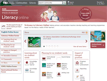 Tablet Screenshot of literacyonline.tki.org.nz