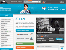 Tablet Screenshot of nzcurriculum.tki.org.nz